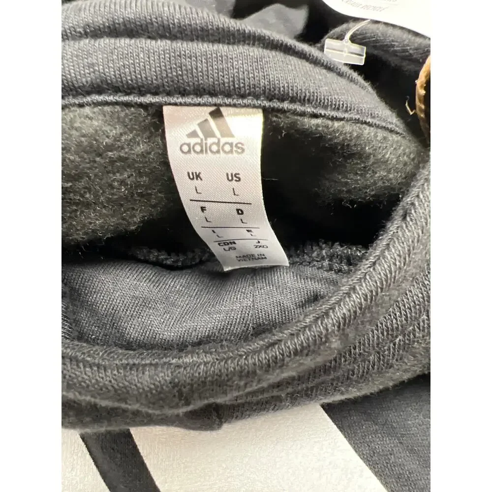 Adidas Men's Tiro21 Sweat Hoodie 3-Stripes Black & White Size Large New